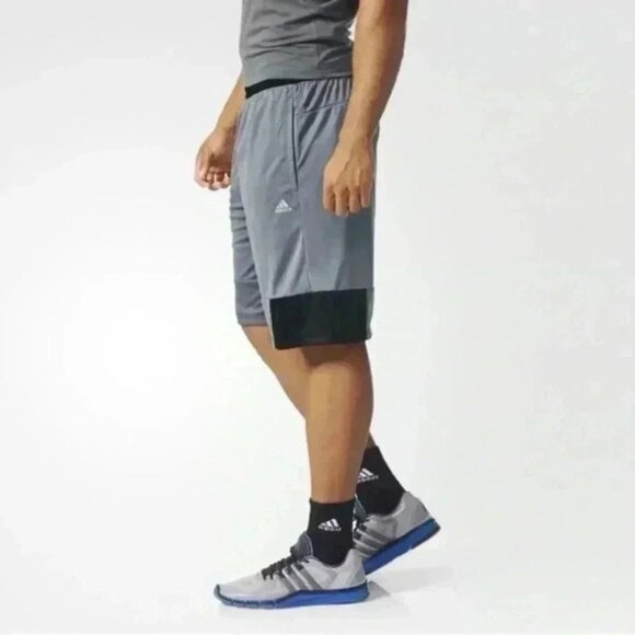 Adidas Men’s Swat Short 2 Athletic Sporty Active Gym Workout Grey Black Medium - Picture 1 of 16